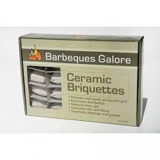 BBQ Grill Ceramic Briquettes For BBQ Galore Grill 50 Piece Set 41650