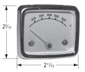 BBQ Grill Heat Indicator Universal bolt-on replaces most factory installed indicators with 1 1/2” bolt centers. Stainless steel case. Fits BBQ Galore old Models